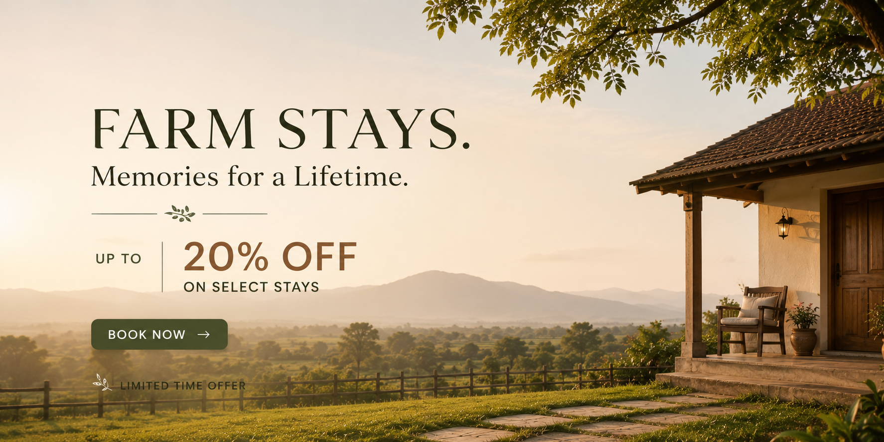 Farm Stays — memories for a lifetime, up to 20% off